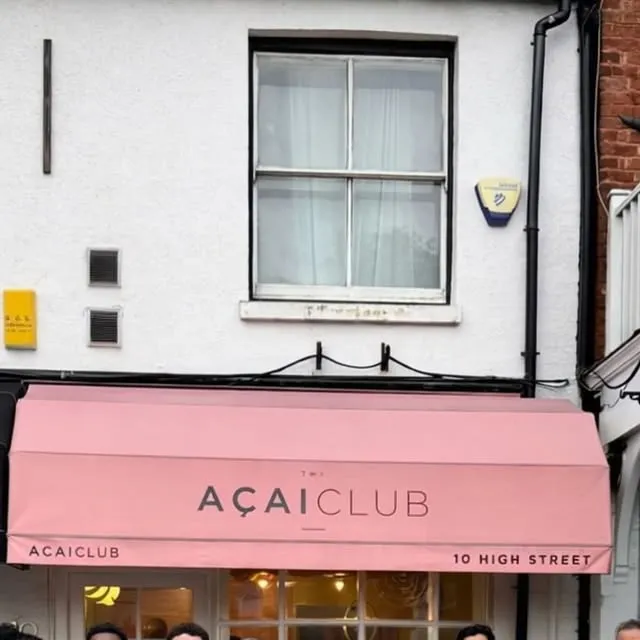 The Açai Club Datchet storefront, Run Club start point